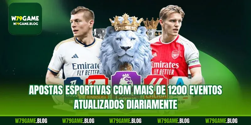 Apostas esportivas com mais de 1200 eventos atualizados diariamente