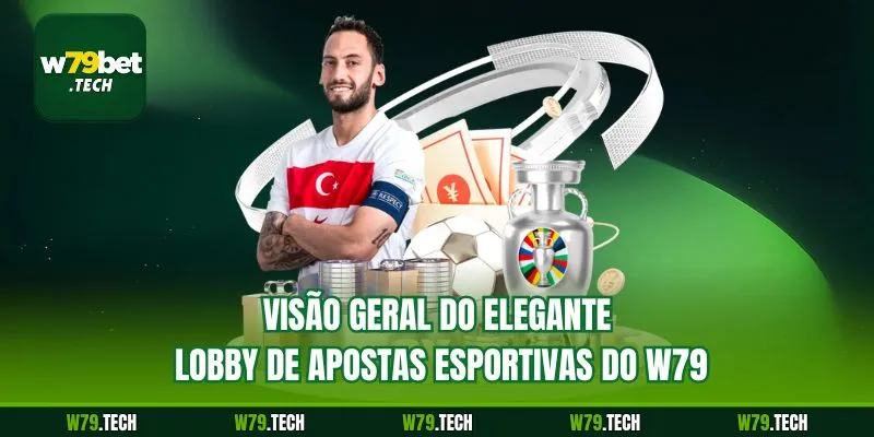 Visão geral do elegante lobby de apostas esportivas do w79